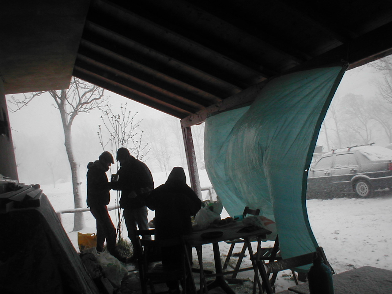 Et oui, il neige encore en fin avril!